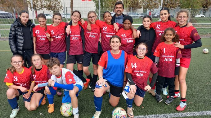 L'équipe prise en photo par Mme Valentini que l'on remercie pour l'effort